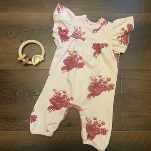 Kate Quinn 3-6 Month Smocked Strawberry Romper